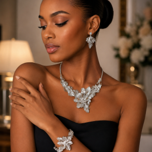 MD Silver Flowery Set