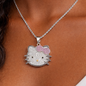 Medium silver hello kitty