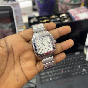 Silver Cartier watch