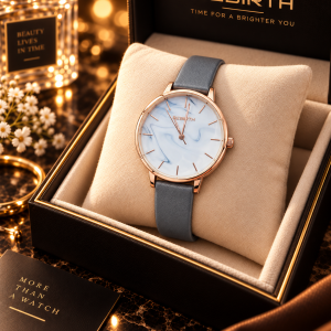 Rebirth ash leather watch
