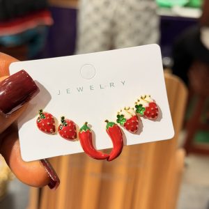 3 in 1 cherry earrings 005