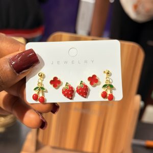 3 in 1 cherry earrings 002