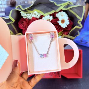 Pink silver Cuban set no box