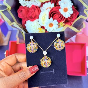 Multi colored zirconia set no box