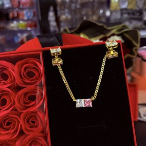 Gold pink Cuban set no box