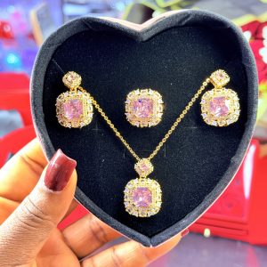 Pink zirconia set no box