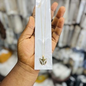 Engraved cat necklace with box