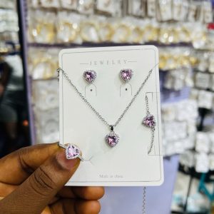 Titanium pink love set