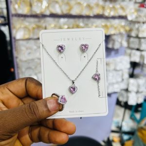 Titanium pink love set