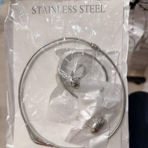 Silver Cord Necklace Set