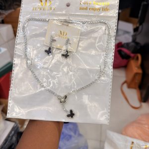 MD Silver Butterfly drop Set