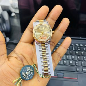 Rolex Two toned gold female watch