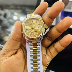 Rolex Male gold two toned watch