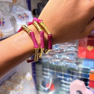 Amiga 3 in 1 purple bangle