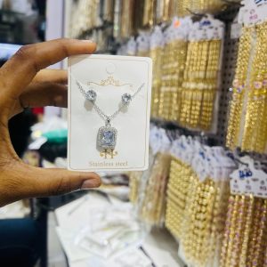 Silver Steel Square Set