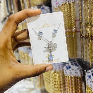 Silver Steel Butterfly Set