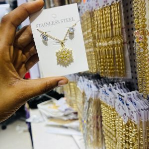 Gold Steel  Flower Set