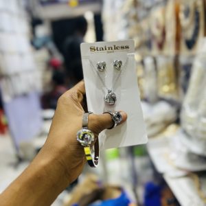 Silver Rose Steel Set