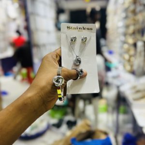 Silver Rose Steel Set