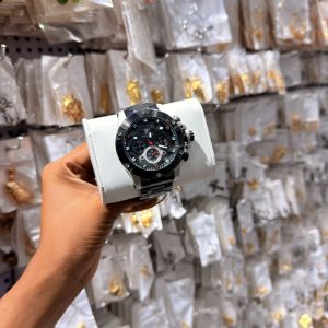 T5 black and silver watch