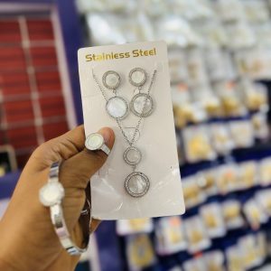 Silver steel Circle set