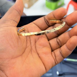 Steel gold antique bracelet