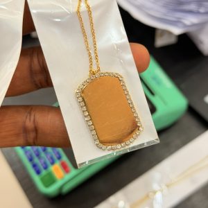 Blanks square stoned necklace