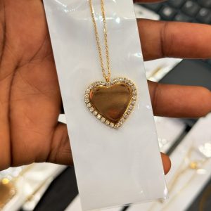 Blanks heart  stoned necklace