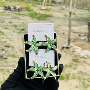 Oil drop earring 001
