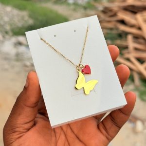 Butterfly blank necklace 002