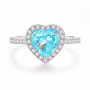 Blue stone pandora ring