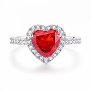 Red stone pandora ring
