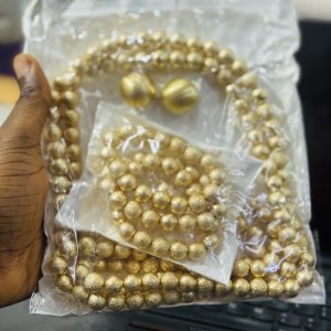 MD brush gold ball set