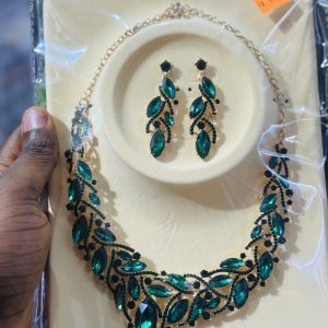 Green bridal set