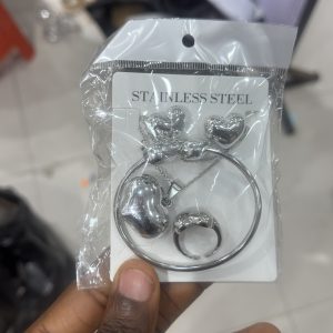 Heart silver set