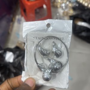 Tear drop set silver