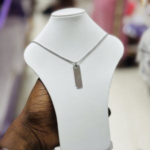 Steel blanks necklace 001