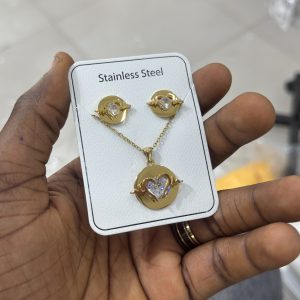 Stainless steel heart set