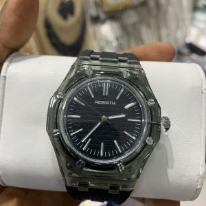 Rebirth silicon black face black strap