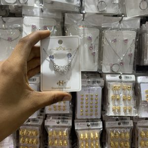 Silver steel wheel set