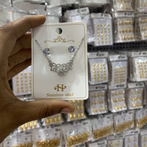 Silver steel wheel set