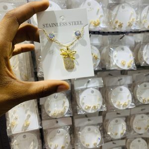 Steel Gold Shiny Set