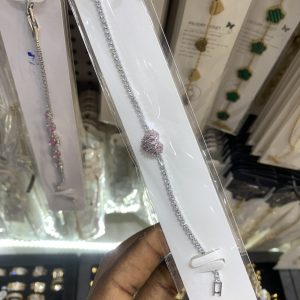 Silver love bracelet