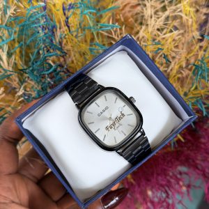 Engraved Casio black white face
