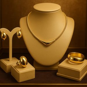 Gold Cord Necklace Set