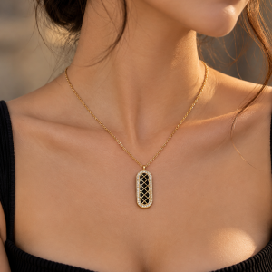 Zen steel necklace