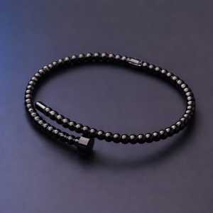 Black Cartier nail bracelet