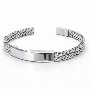 Silver blank bracelet