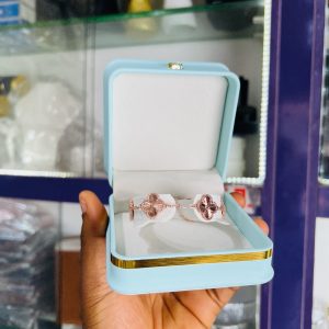 Rose gold vca bracelet