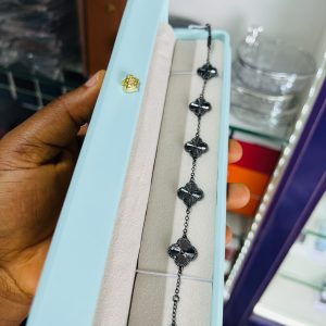 Black black vca bracelet